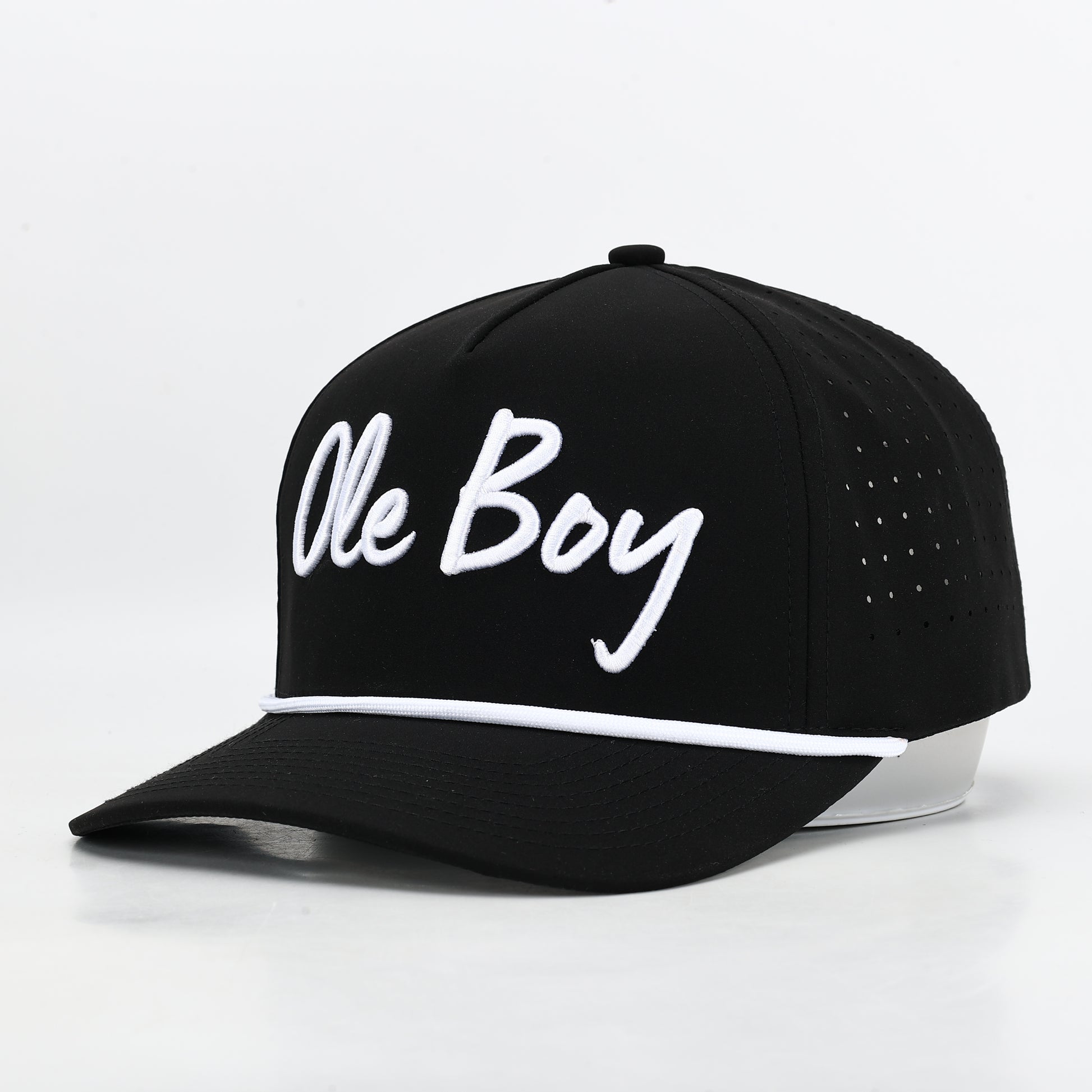 OLE BOY Black Performance Golf Hat