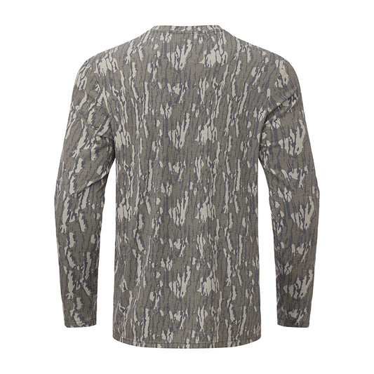 OLE BOY Bottomland Camo Performance Long Sleeve Logo Tee
