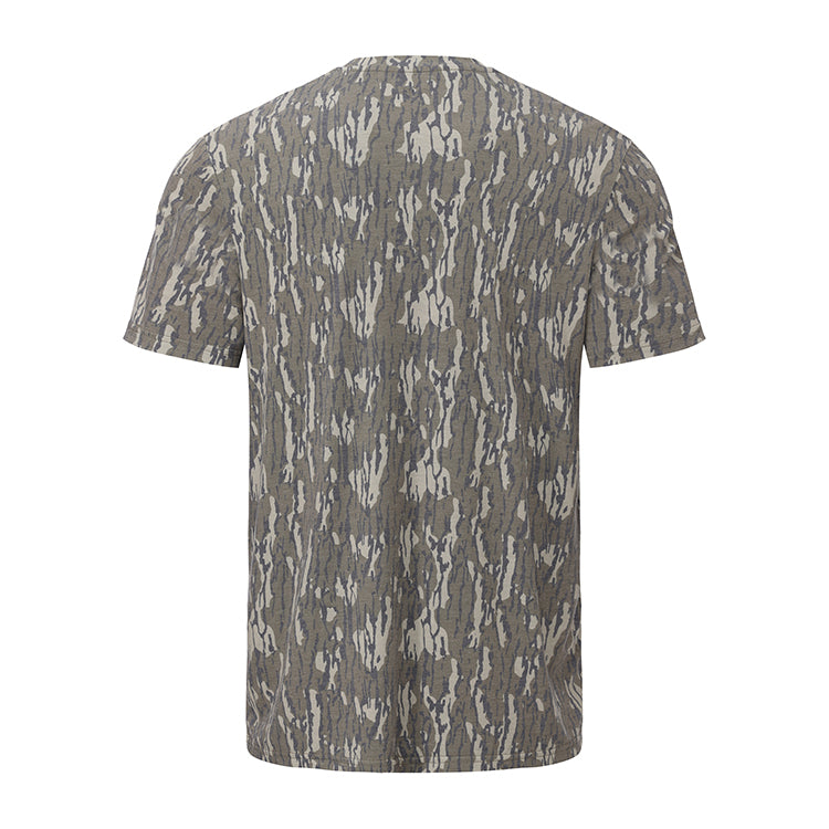 OLE BOY Bottomland Camo Performance Short Sleeve Logo Tee