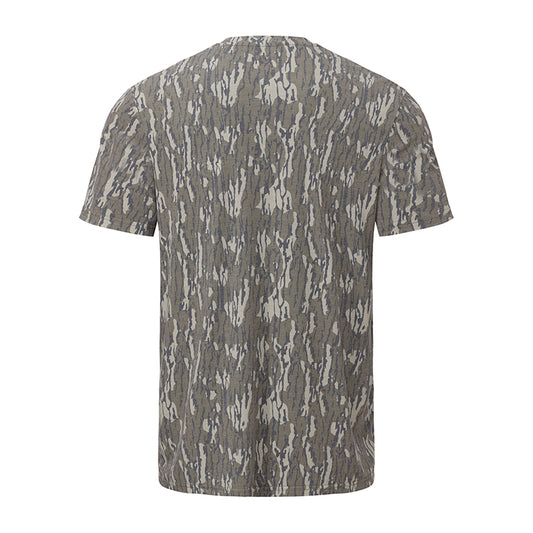 OLE BOY Bottomland Camo Performance Short Sleeve Logo Tee