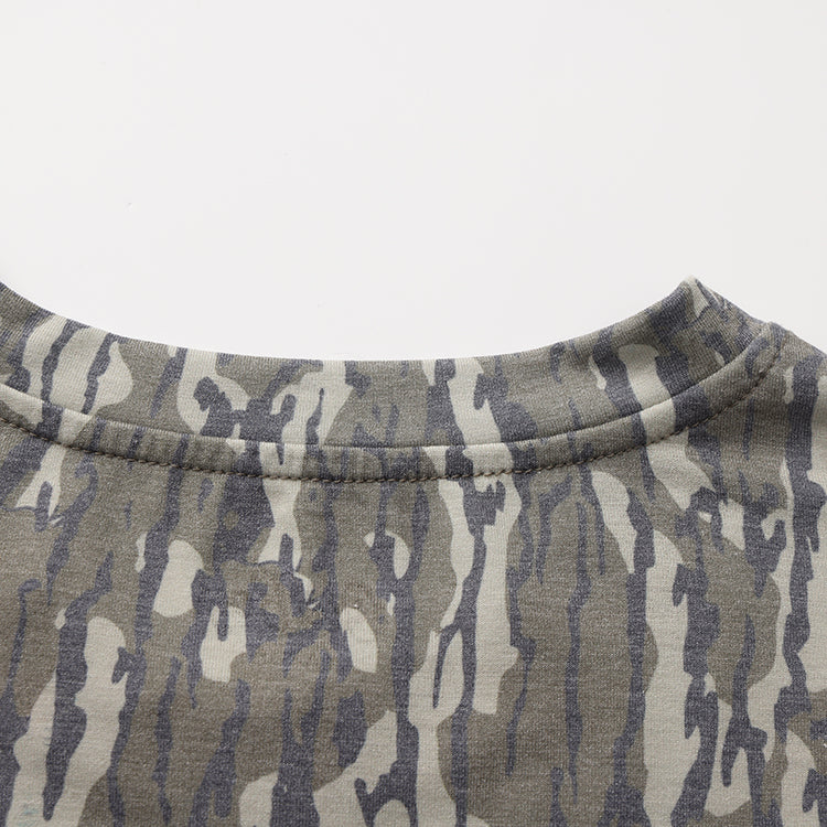OLE BOY Bottomland Camo Performance Short Sleeve Logo Tee