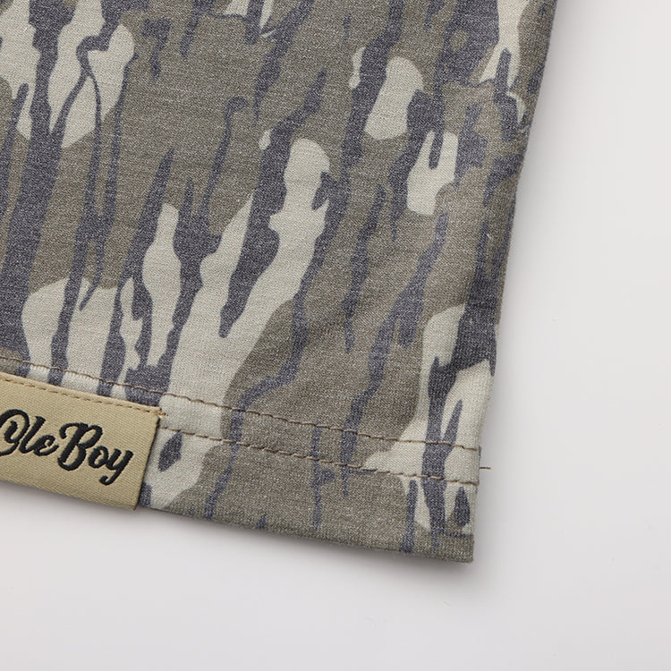 OLE BOY Camo Performance Short Sleeve Logo Tee