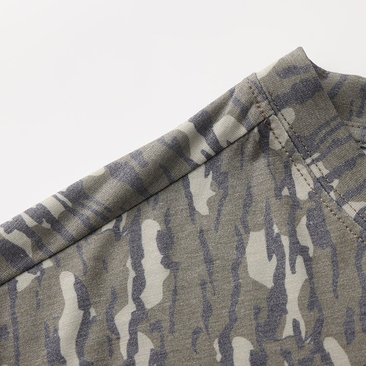 OLE BOY Bottomland Camo Performance Short Sleeve Logo Tee