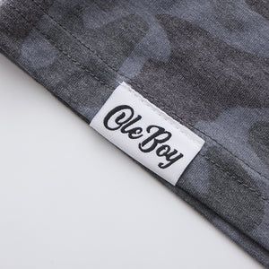 OLE BOY Camo Performance Short Sleeve Tee -  Midnight Shadow