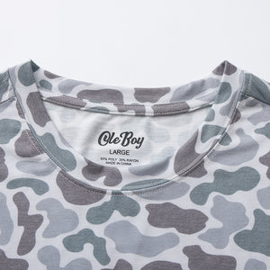 OLE BOY Camo Performance Short Sleeve Tee -  Woodland Trail