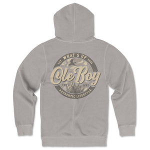 OLE BOY Circle Ole Boy Hoodie - Cement