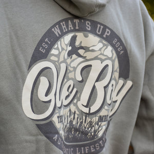 OLE BOY Circle Ole Boy Hoodie - Cement