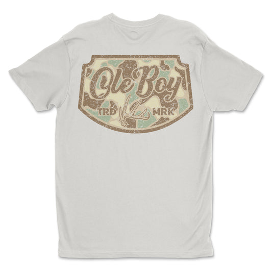 OLE BOY Deer Antler Camo Patch T-Shirt