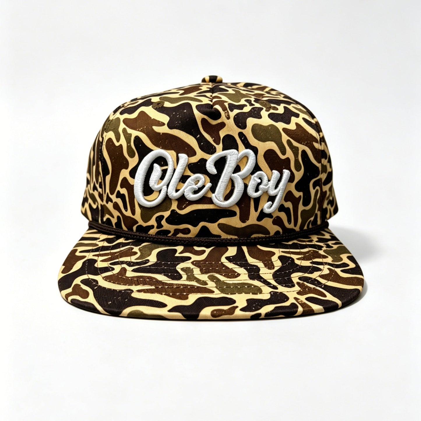 OLE BOY Duck Camo Ole Boy Logo Rope Grandpa Hat
