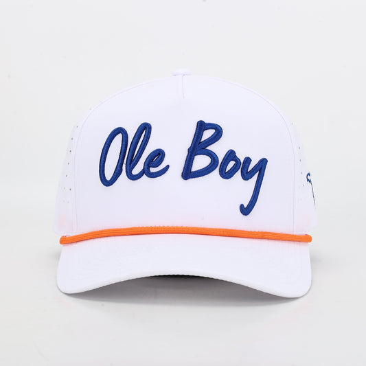 OLE BOY Florida Game Day Performance Golf Hat - White