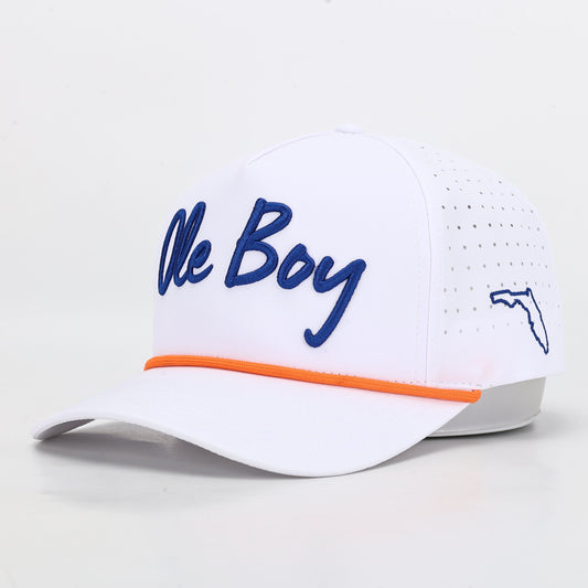 OLE BOY Florida Game Day Performance Golf Hat - White