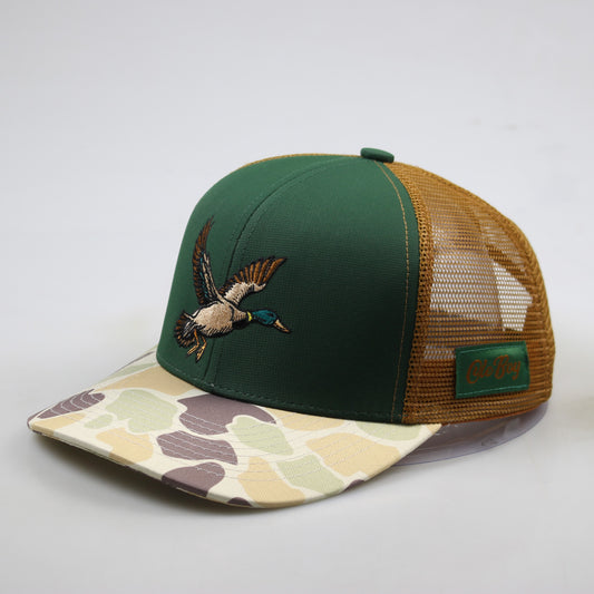 OLE BOY Flying Mallard Camo Trucker Hat XL