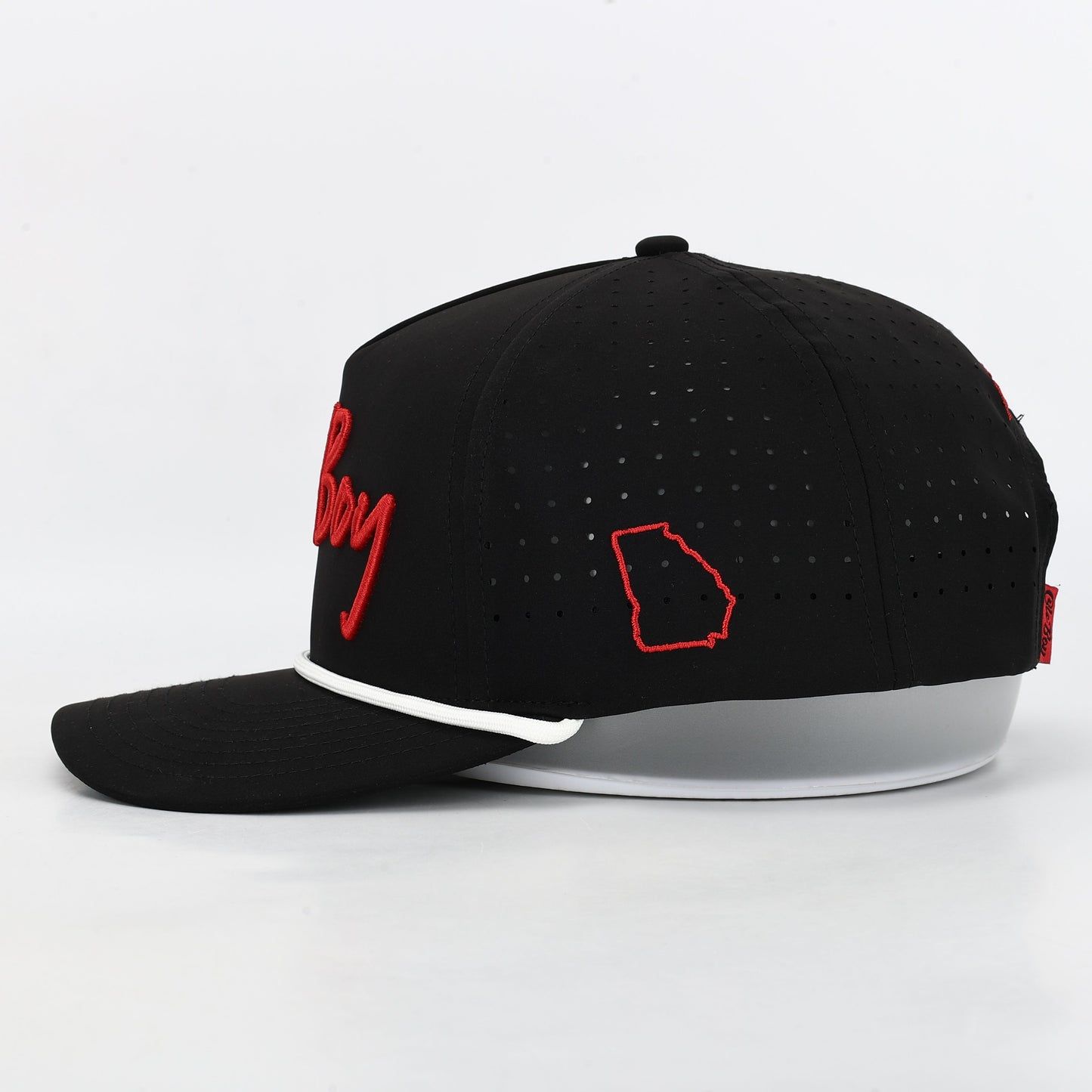 OLE BOY Georgia Game Day Performance Golf Hat - Black