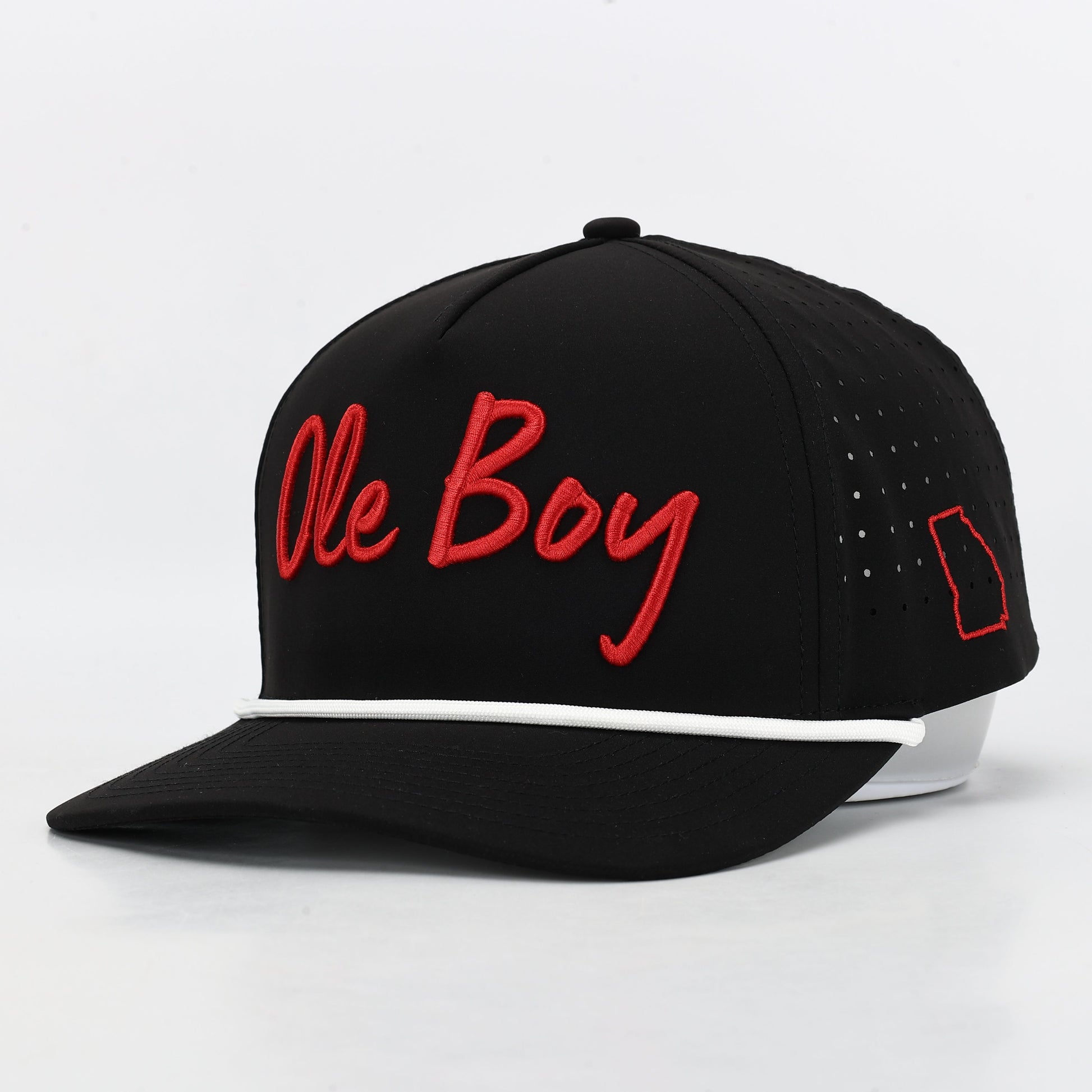 OLE BOY Georgia Game Day Performance Golf Hat - Black