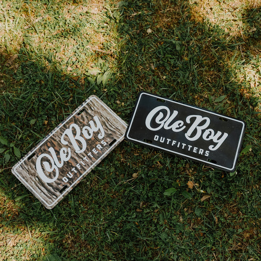 OLE BOY License Plate - Deer Antler Camo