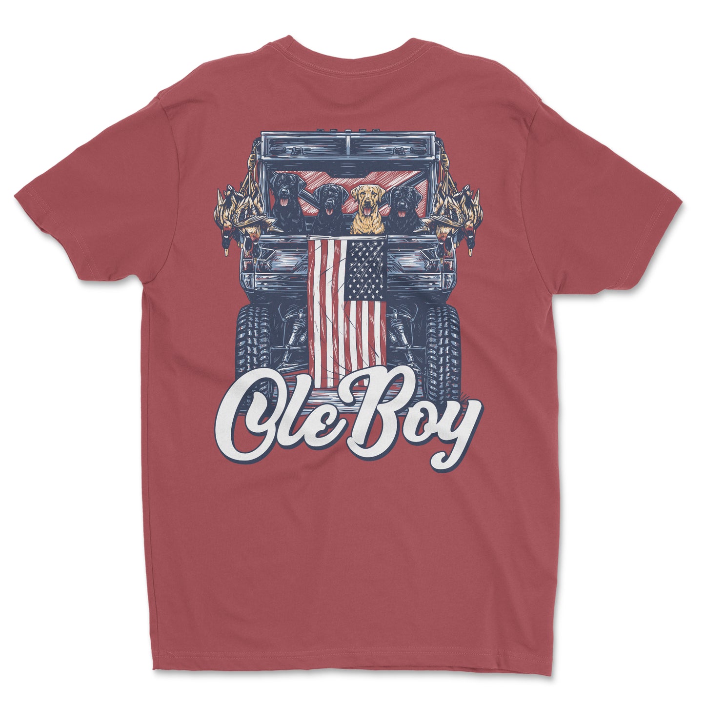 OLE BOY Patriotic Mud Crew T-Shirt