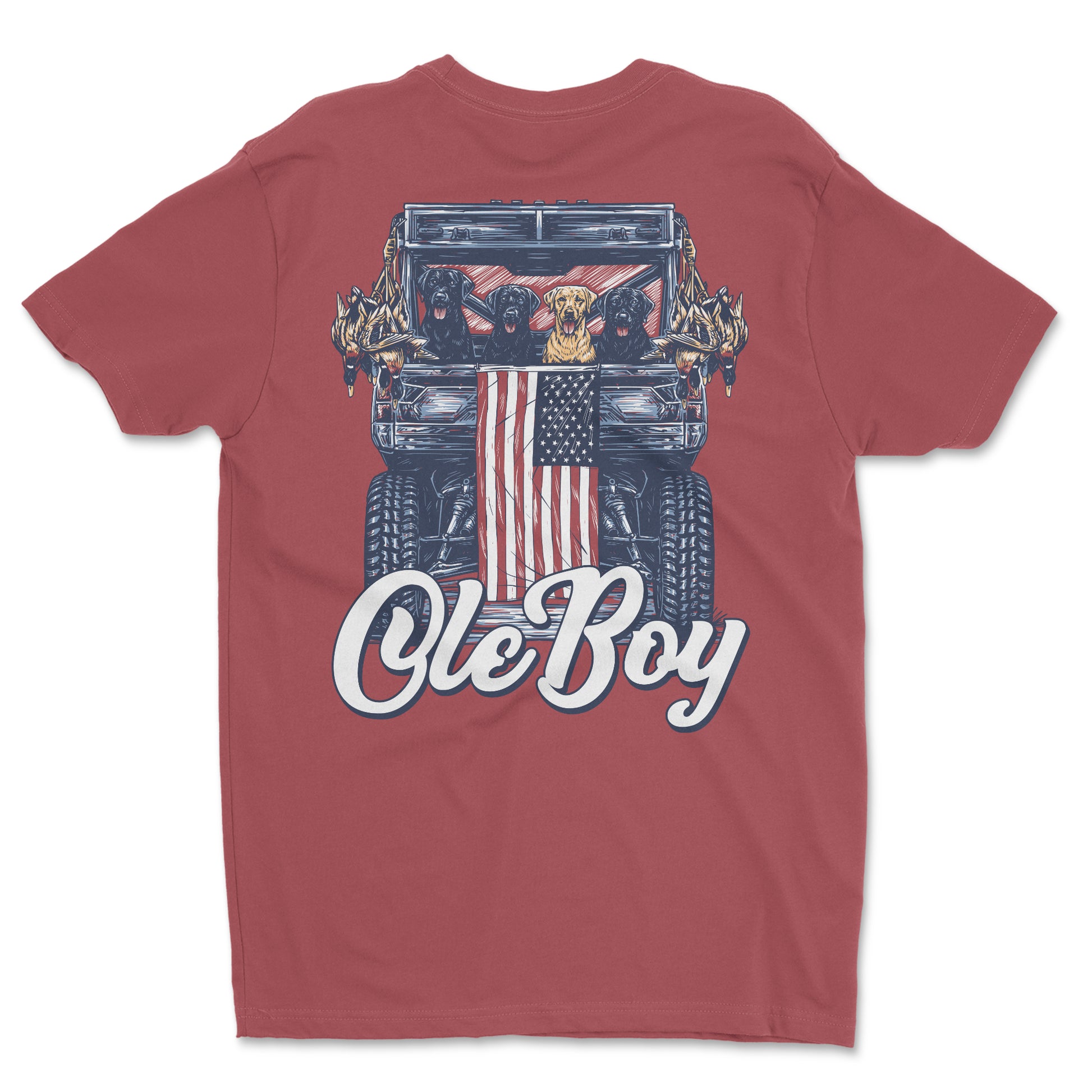 OLE BOY Patriotic Mud Crew T-Shirt