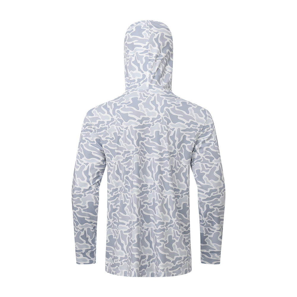 OLE BOY Performance Drawstring Hoodie - Grey Camo