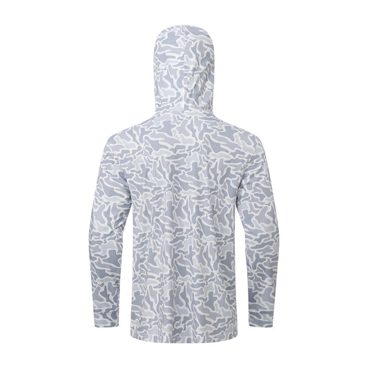 OLE BOY Performance Drawstring Hoodie - Grey Camo