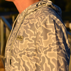 OLE BOY Performance Drawstring Hoodie - Grey Camo