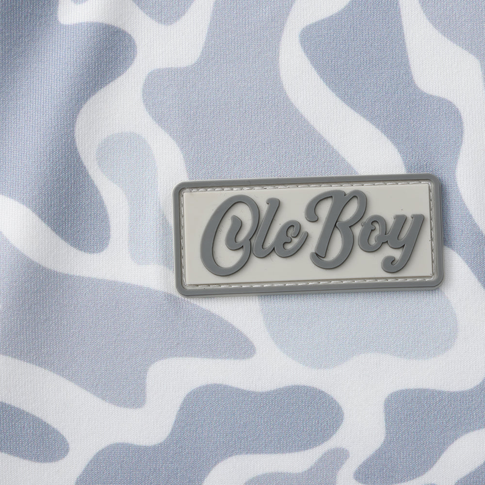 OLE BOY Performance Drawstring Hoodie - Grey Camo