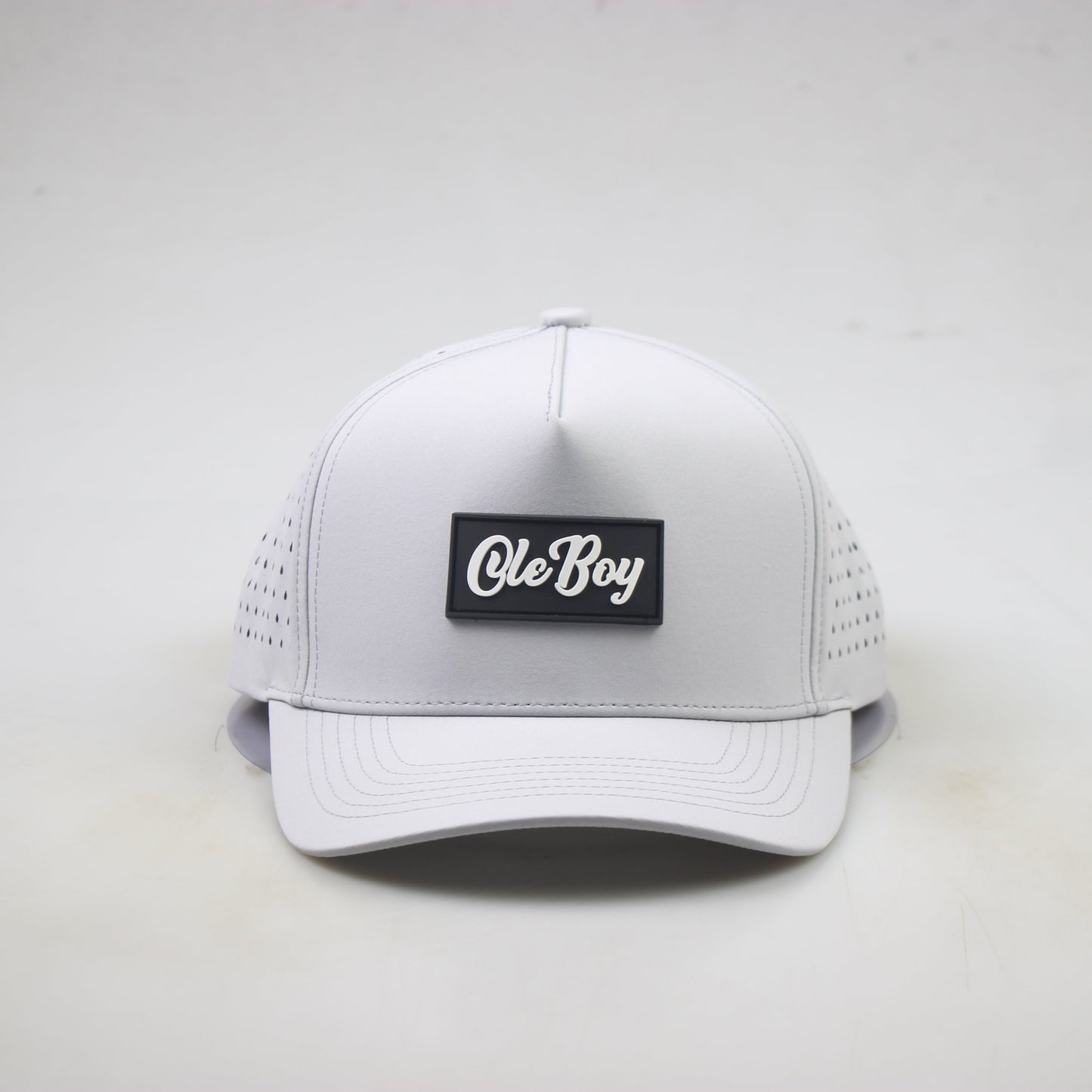 OLE BOY Performance Grey Rubber Patch Hat