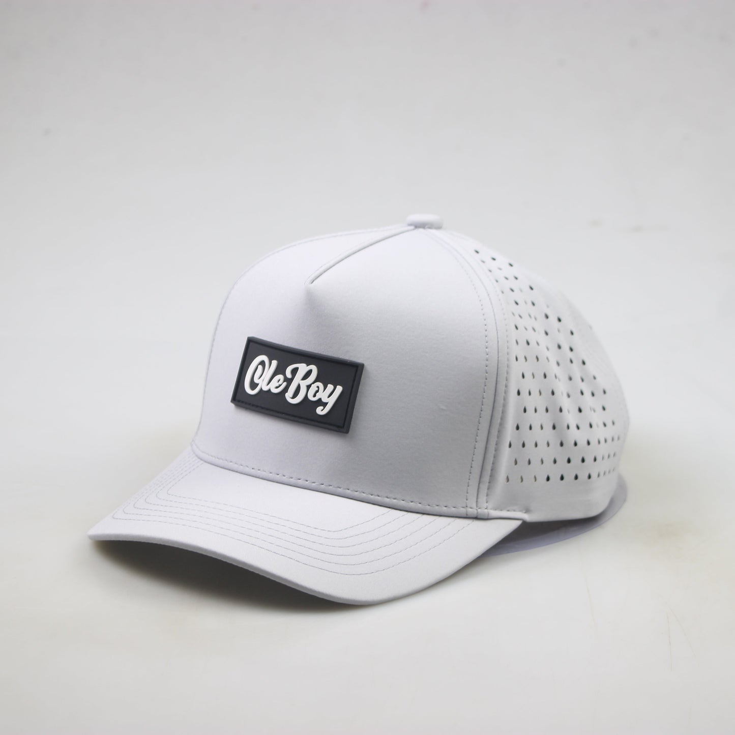 OLE BOY Performance Grey Rubber Patch Hat