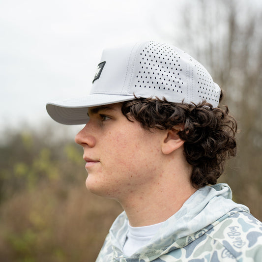 OLE BOY Performance Grey Rubber Patch Hat