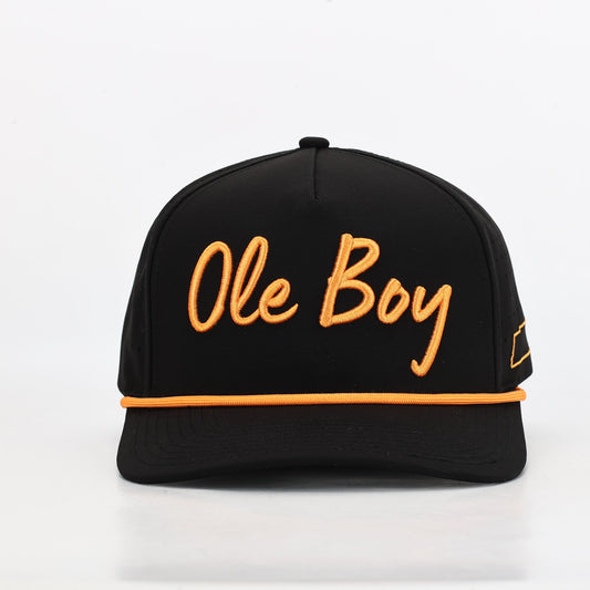 OLE BOY Tennessee Game Day Performance Golf Hat - Black