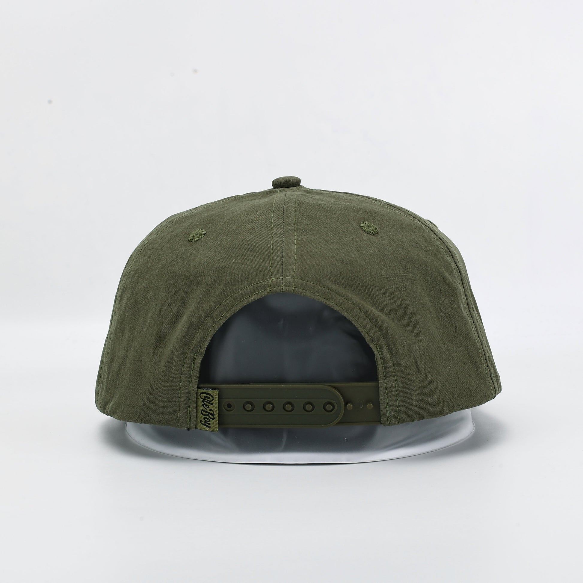 Green cap on a white background