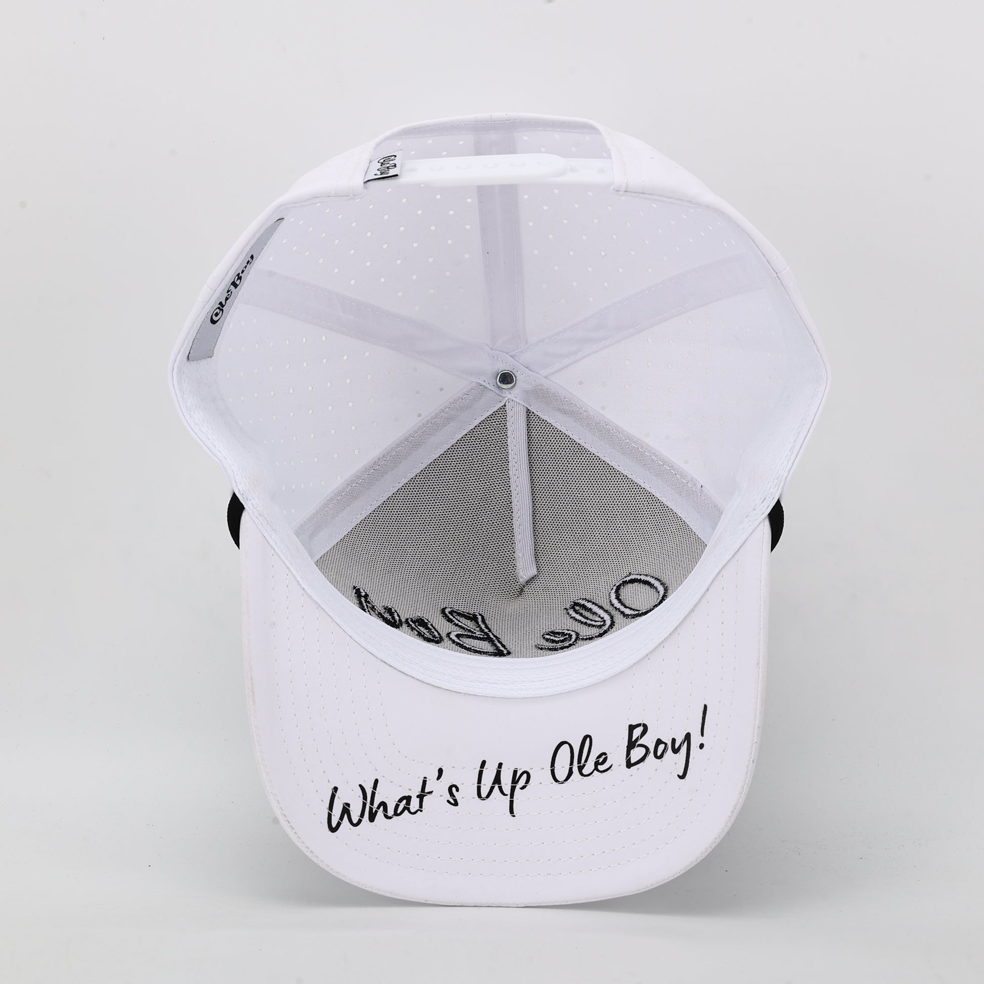 OLE BOY White Performance Golf Hat