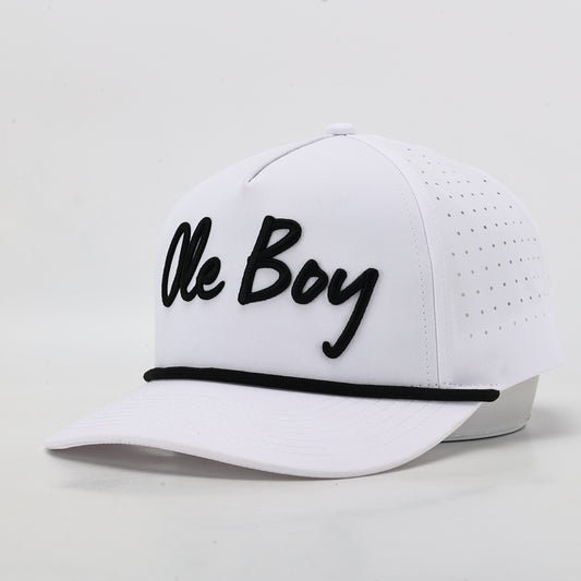 OLE BOY White Performance Golf Hat