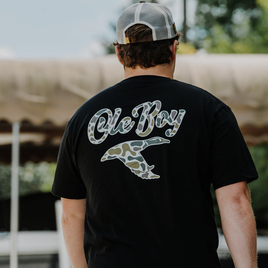OLE BOY Camo Game T-Shirt - Duck Lifestyle Back