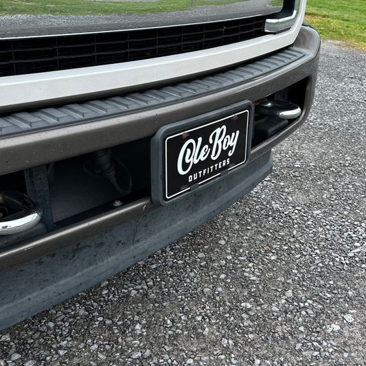OLE BOY License Plate - Black