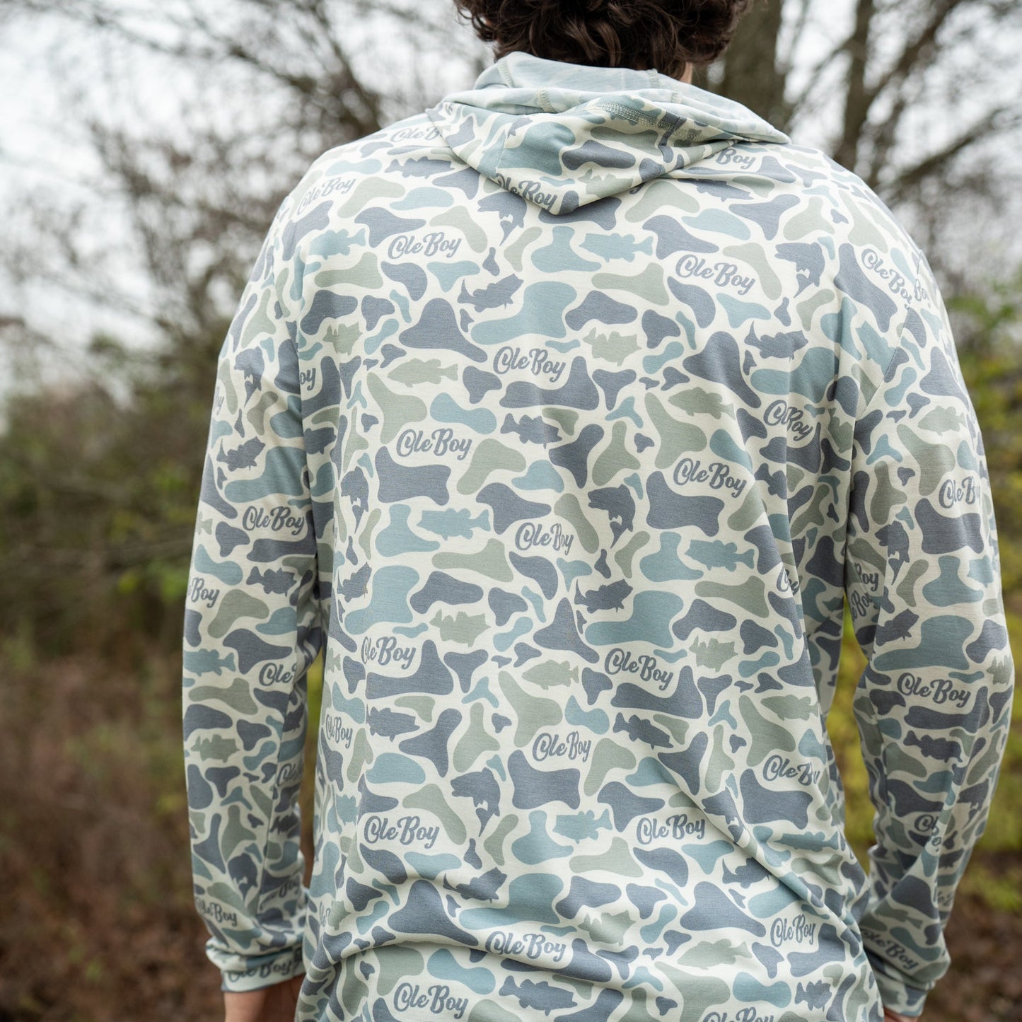 OLE BOY Performance Hooded Tee - Bass Camo