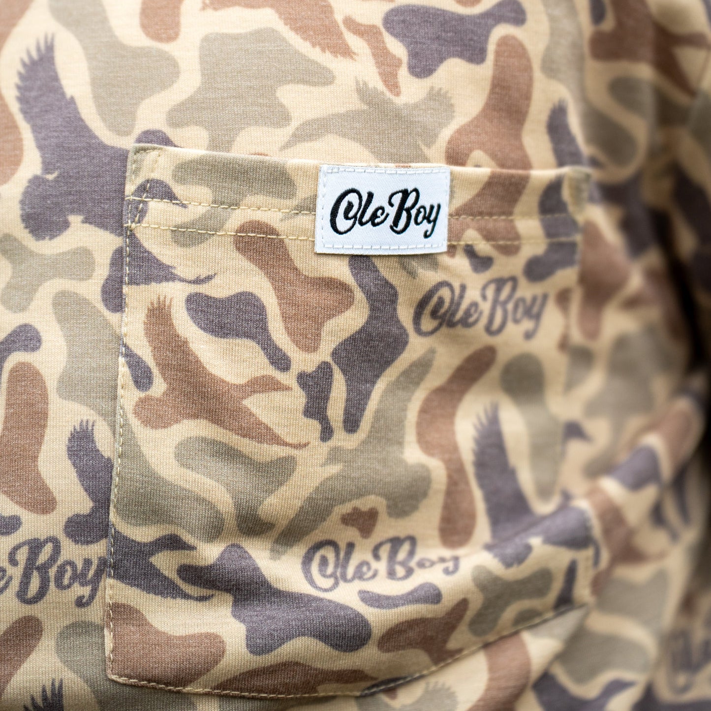 OLE BOY Performance Hooded Tee - Duck Camo