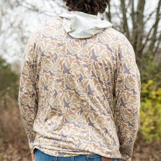 OLE BOY Performance Hooded Tee - Duck Camo