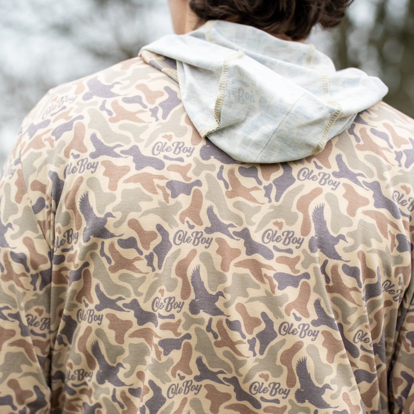 OLE BOY Performance Hooded Tee - Duck Camo