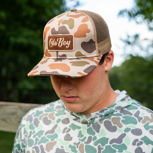 OLE BOY Camo Trucker Hat
