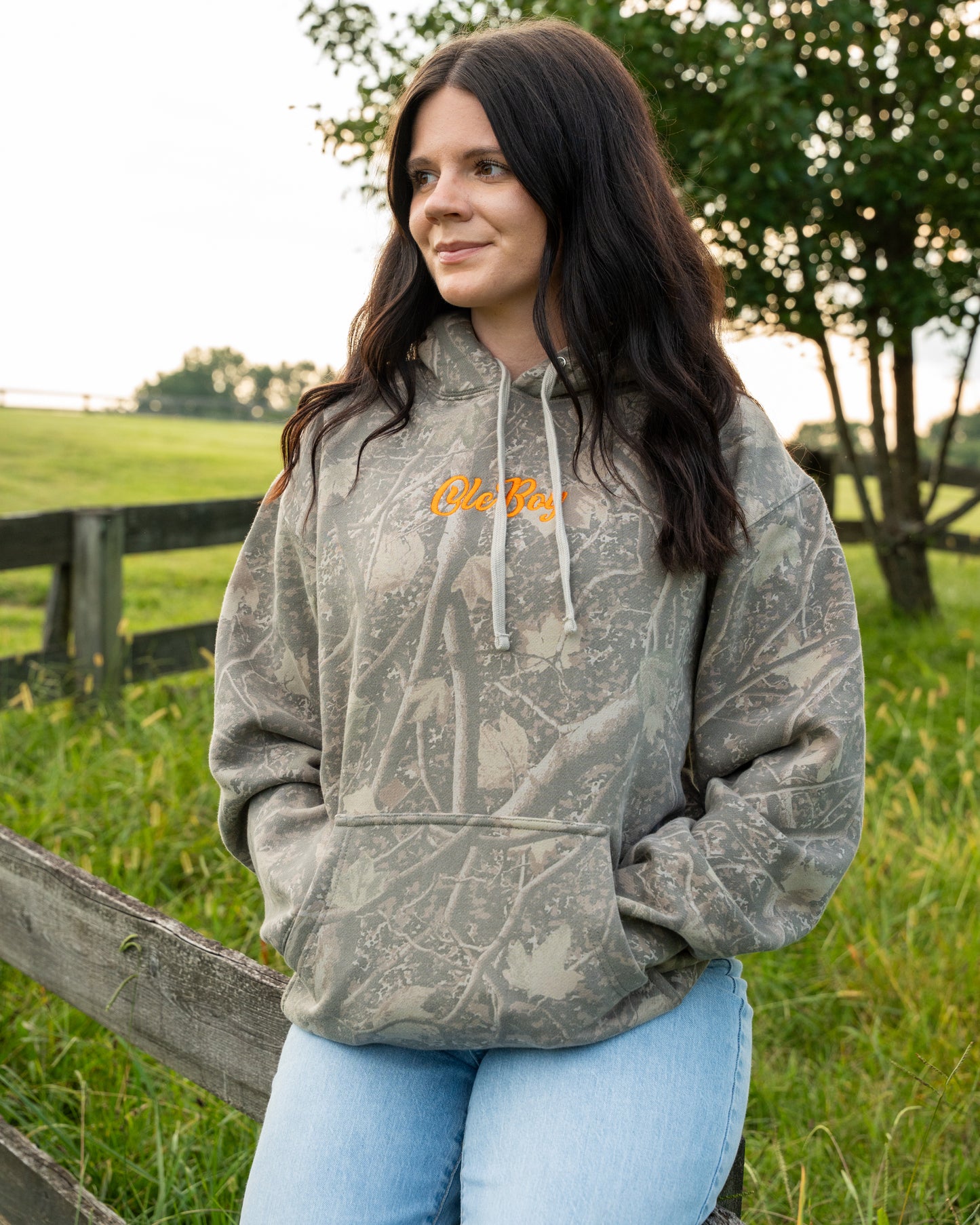 OLE BOY Deadwood Camo Logo Hoodie