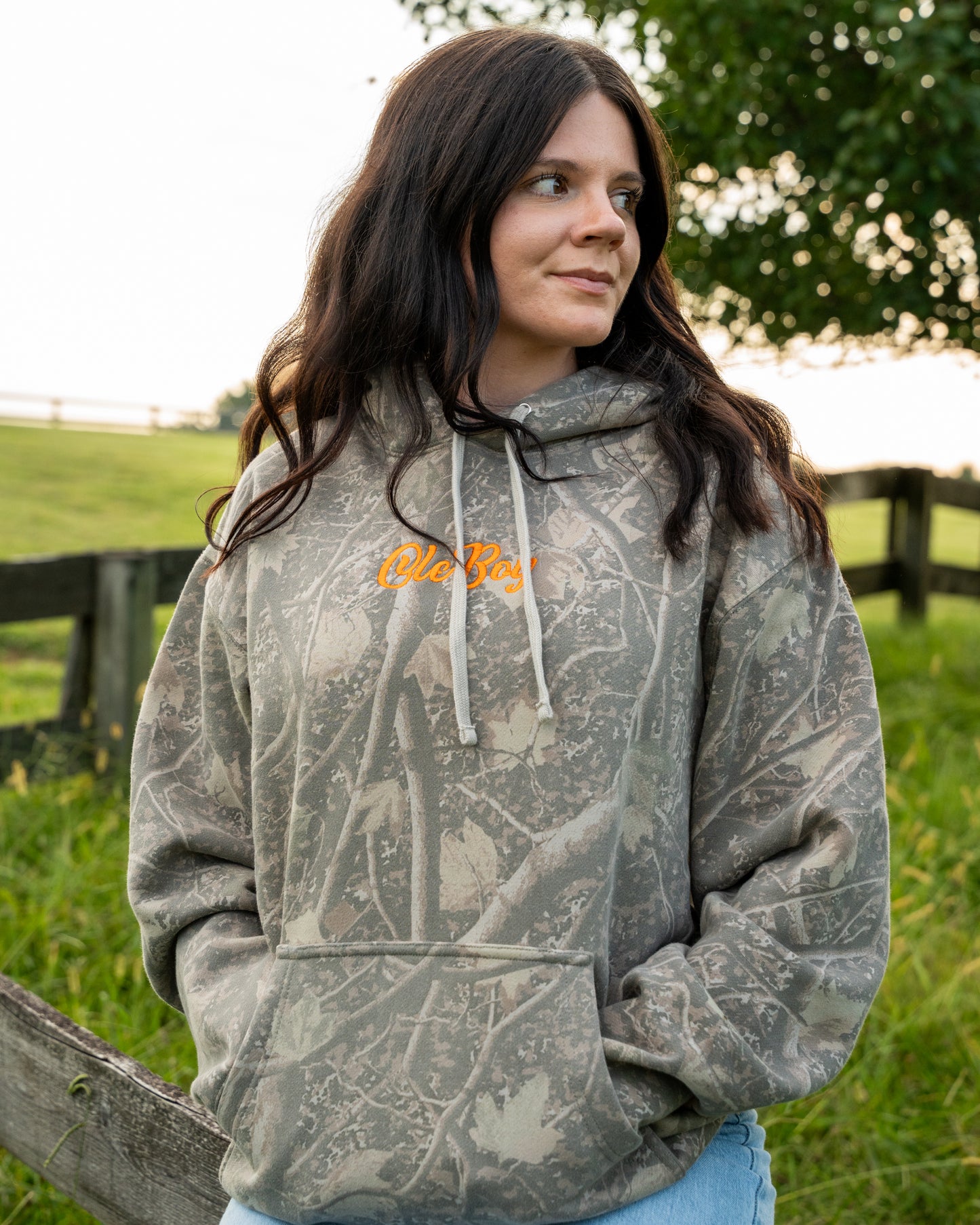 OLE BOY Deadwood Camo Logo Hoodie