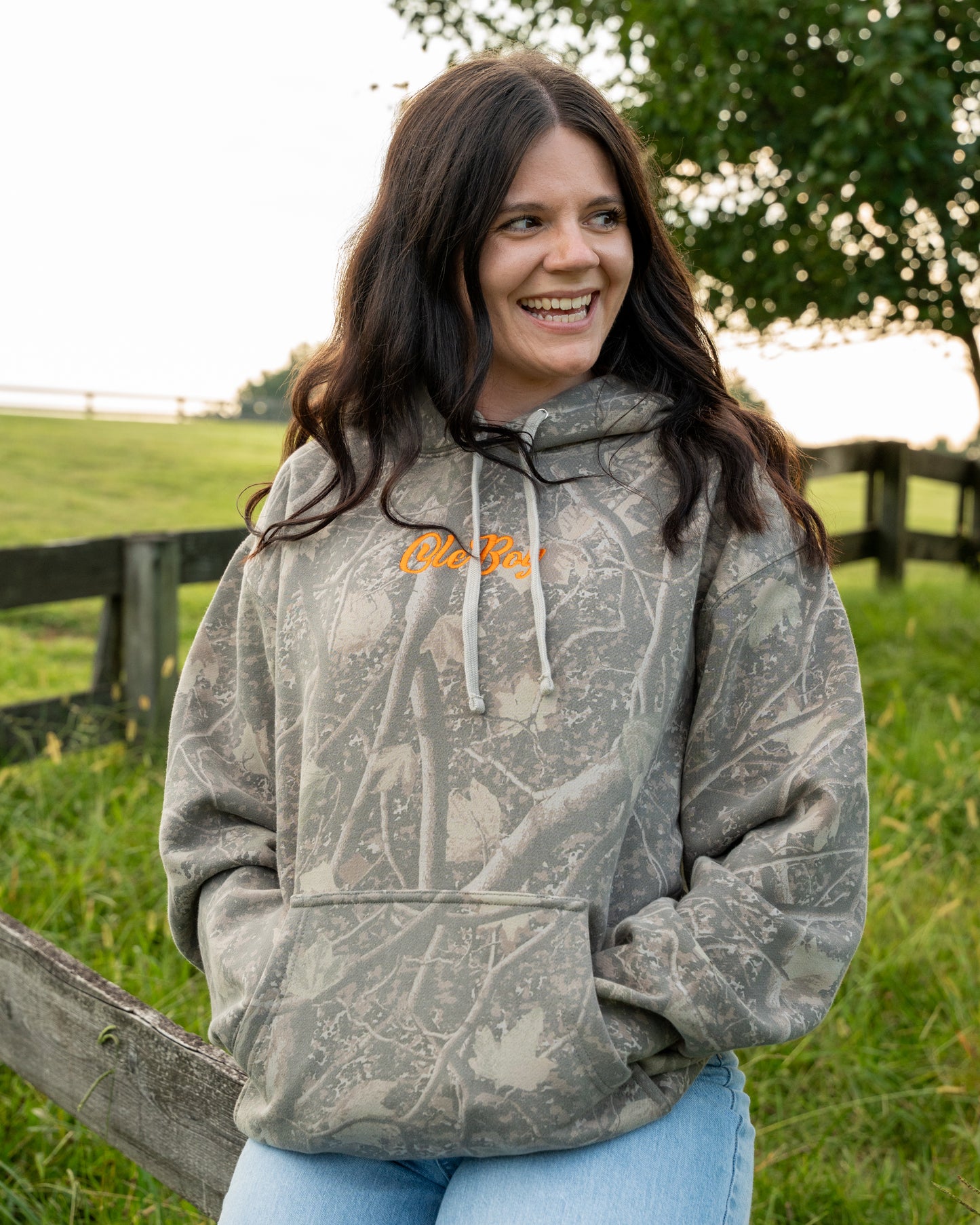 OLE BOY Deadwood Camo Logo Hoodie