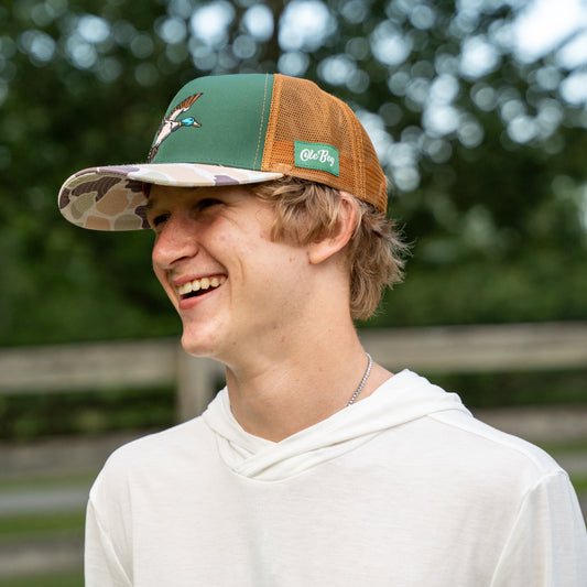 OLE BOY Flying Mallard Camo Trucker Hat