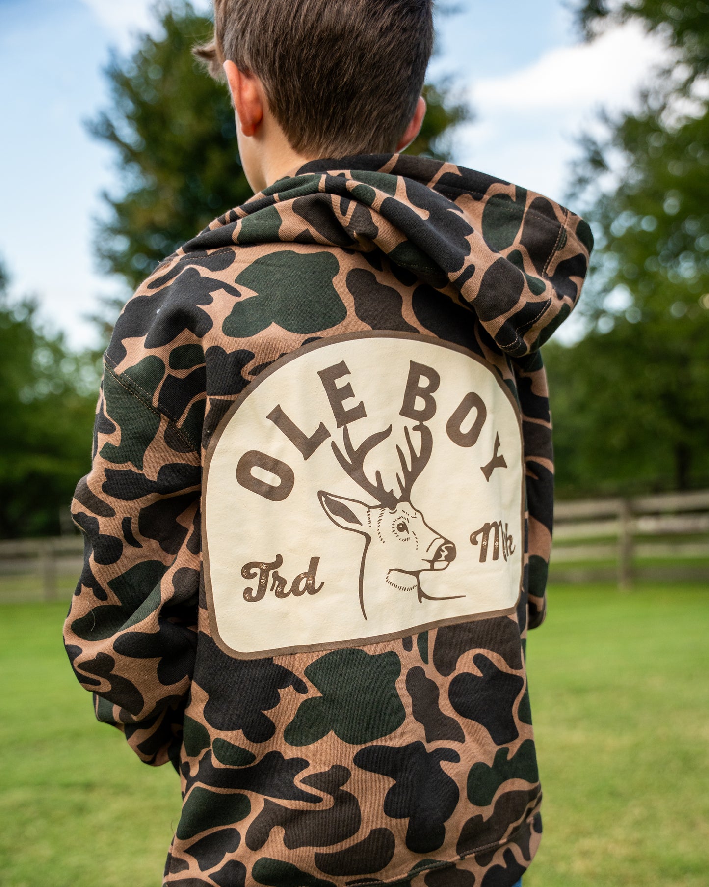 OLE BOY Camo Buck Hoodie - Youth