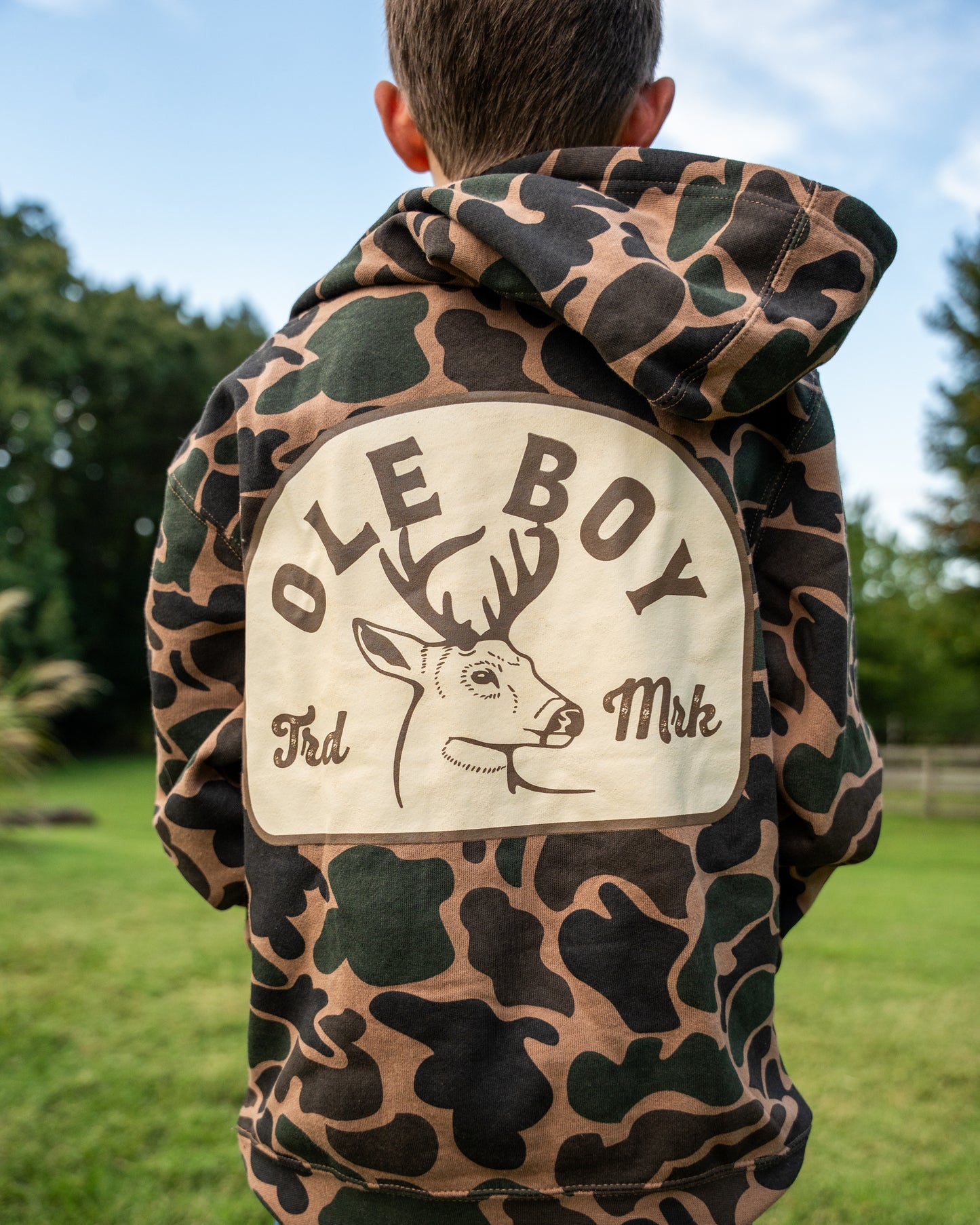 OLE BOY Camo Buck Hoodie - Youth