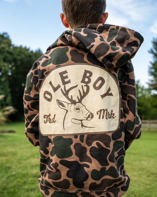 OLE BOY Camo Buck Hoodie - Youth