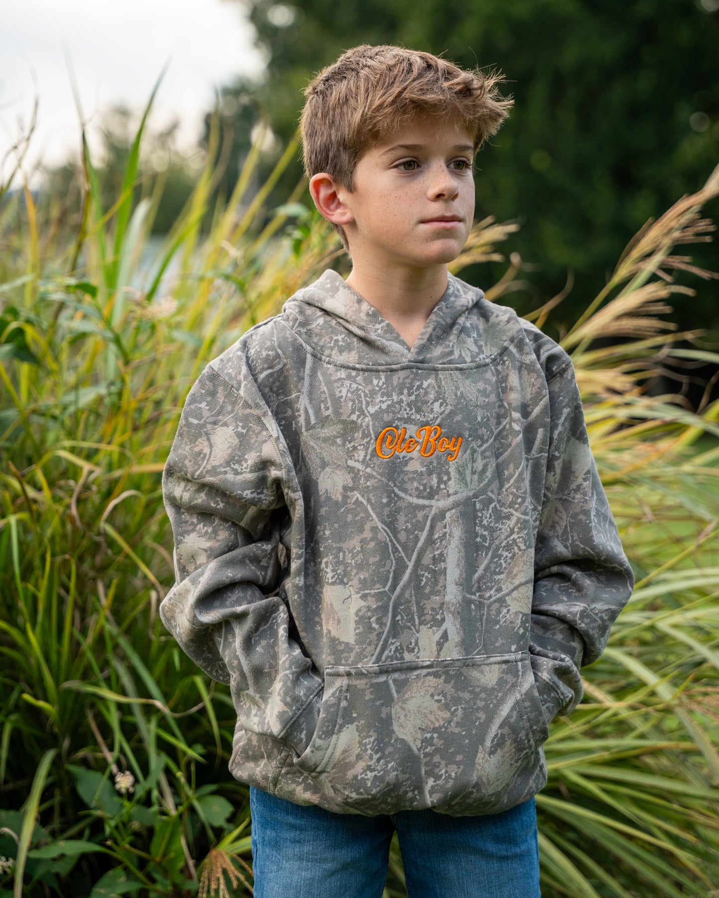 OLE BOY Deadwood Camo Logo Hoodie Youth